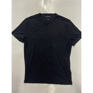 JOHN VARVATOS STAR USA Men's Black Luxe Short Sleeve Crewneck Shirt Luxe Mens L